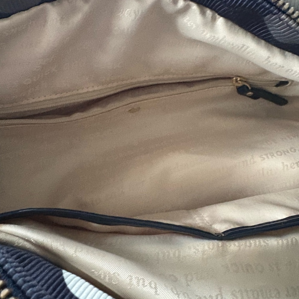 Kate Spade Dark Blue Polka Dot Shoulder Bag - Picture 8 of 8